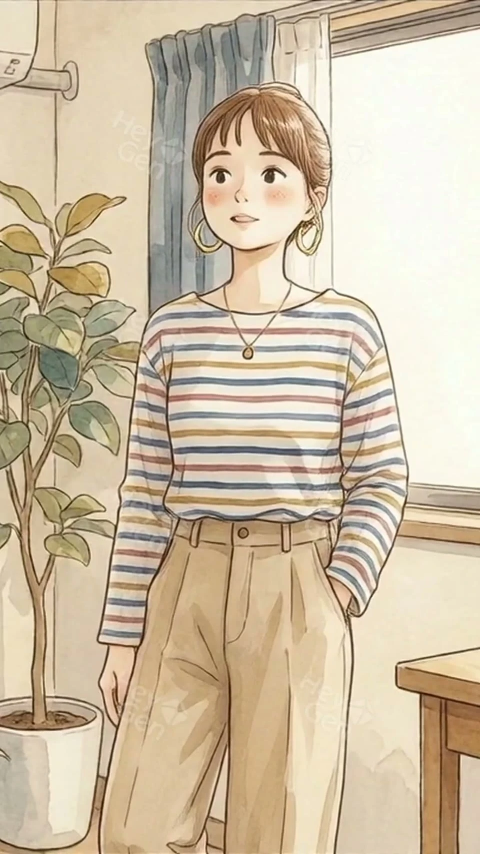 本の中のあおいが動き出したの一場面